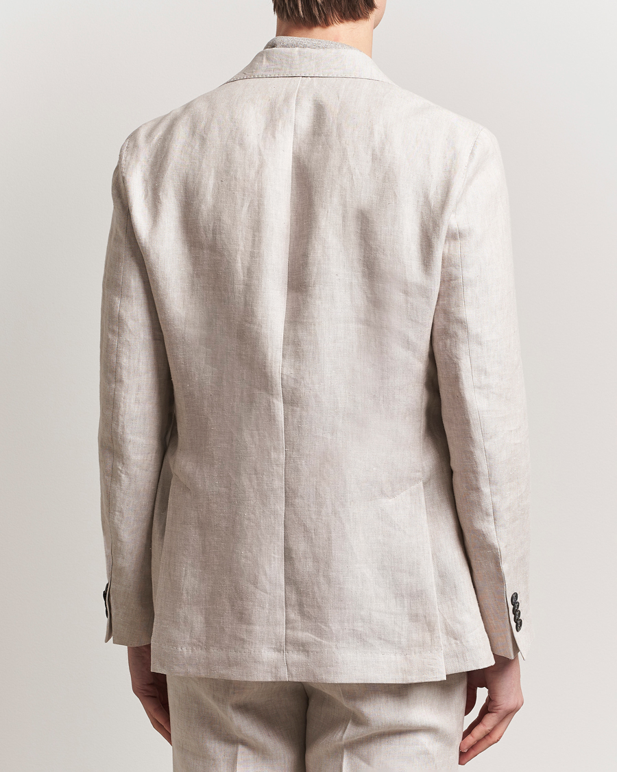 Hombres | Blazers | Oscar Jacobson | Ferry Soft Linen Blazer Off White