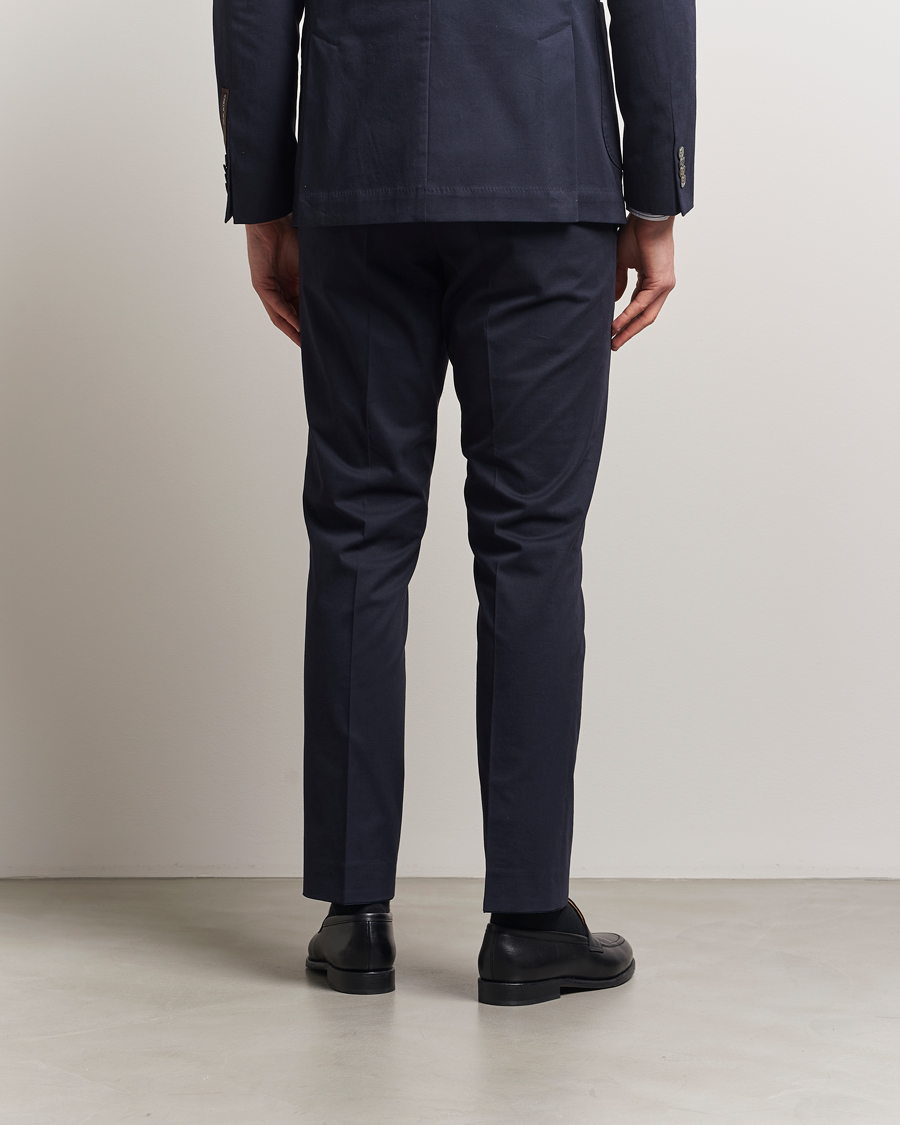 Hombres | Pantalones | Oscar Jacobson | Dandy Cotton Trousers Navy