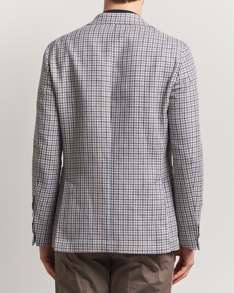 Hombres | Blazers | Oscar Jacobson | Ferry Soft Patch Pocket Cotton/Linen Blazer Blue