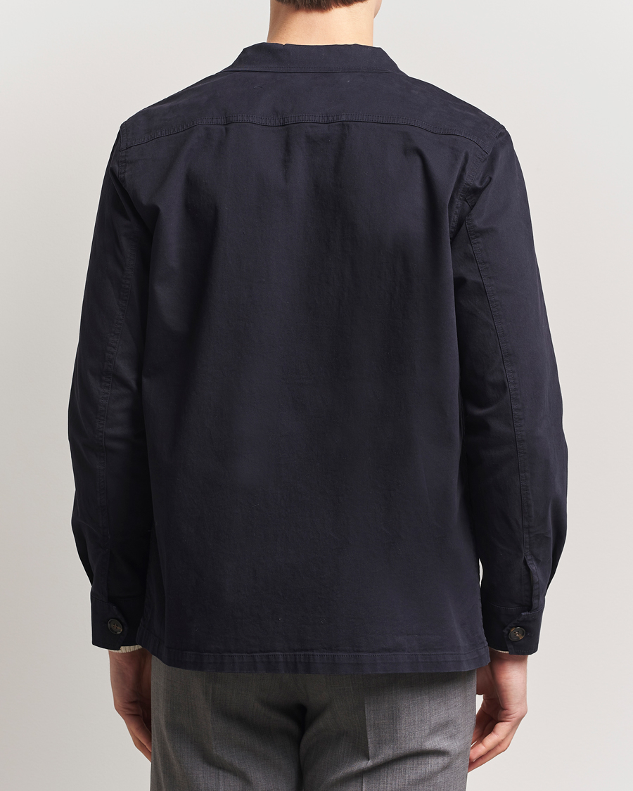 Hombres | Camisas | Oscar Jacobson | Safari Shirt Jacket Navy