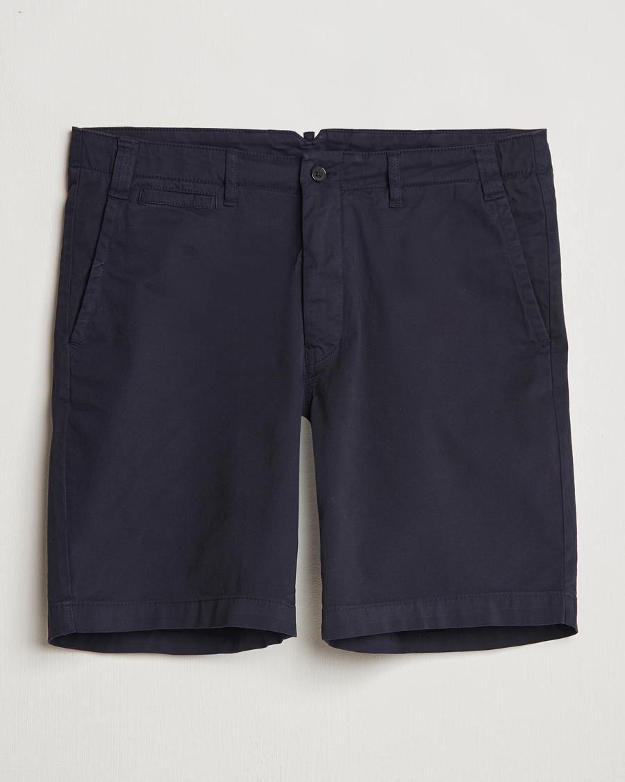 Hombres | Pantalones cortos | Oscar Jacobson | Poggio Cotton Shorts Navy