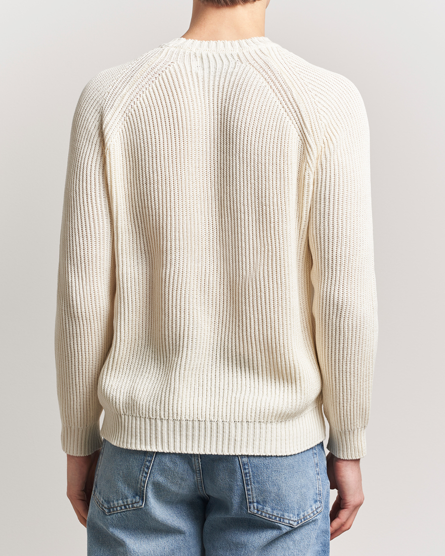 Hombres | Jerséis y prendas de punto | Peregrine | Harry Organic Cotton Sweater White