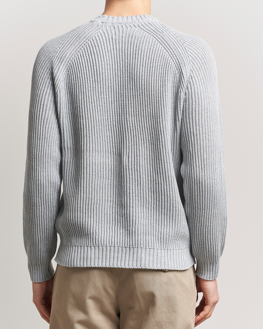 Hombres | Jerséis y prendas de punto | Peregrine | Harry Organic Cotton Sweater Washed Denim