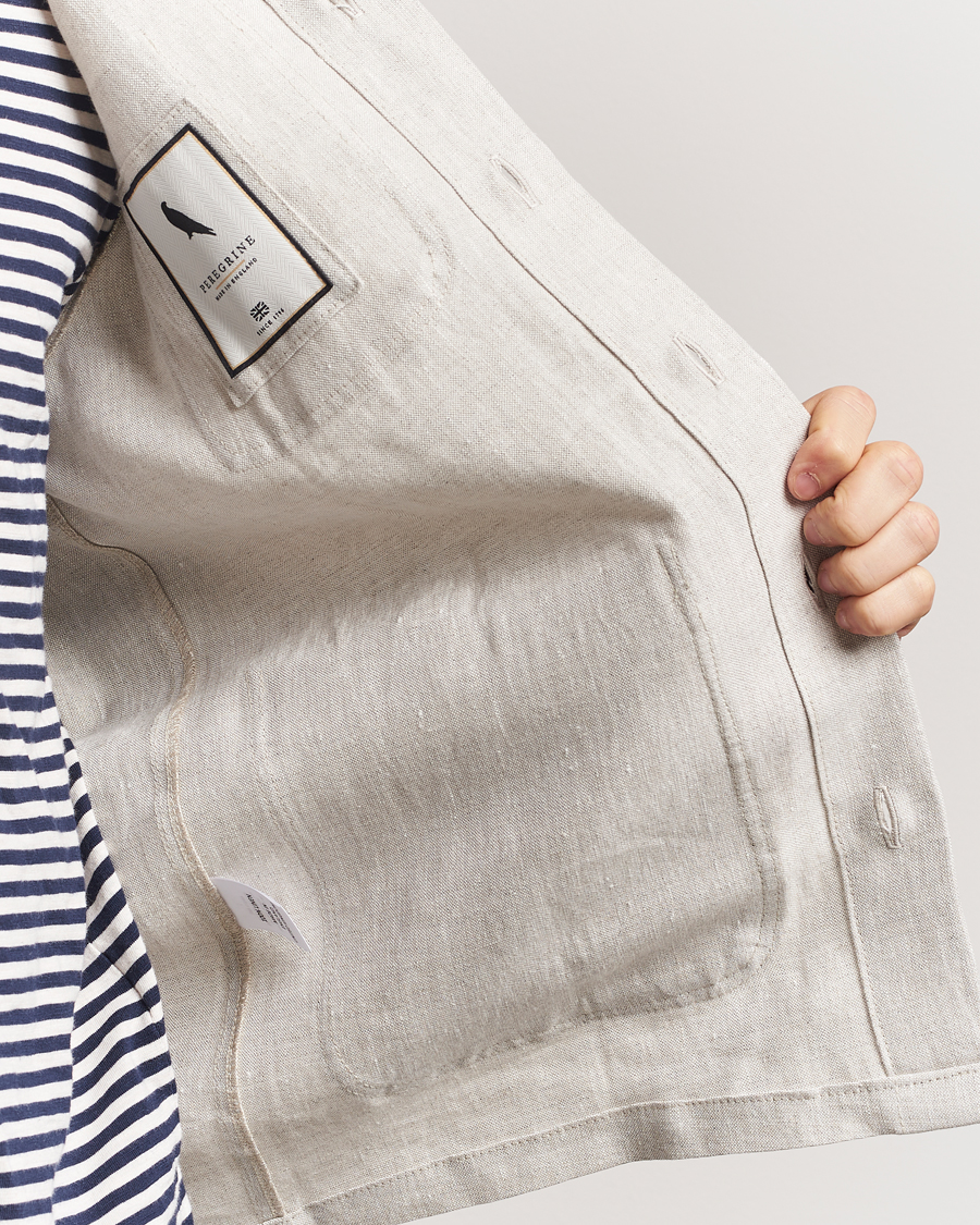Hombres | Camisas | Peregrine | Grange Linen Shacket Natural