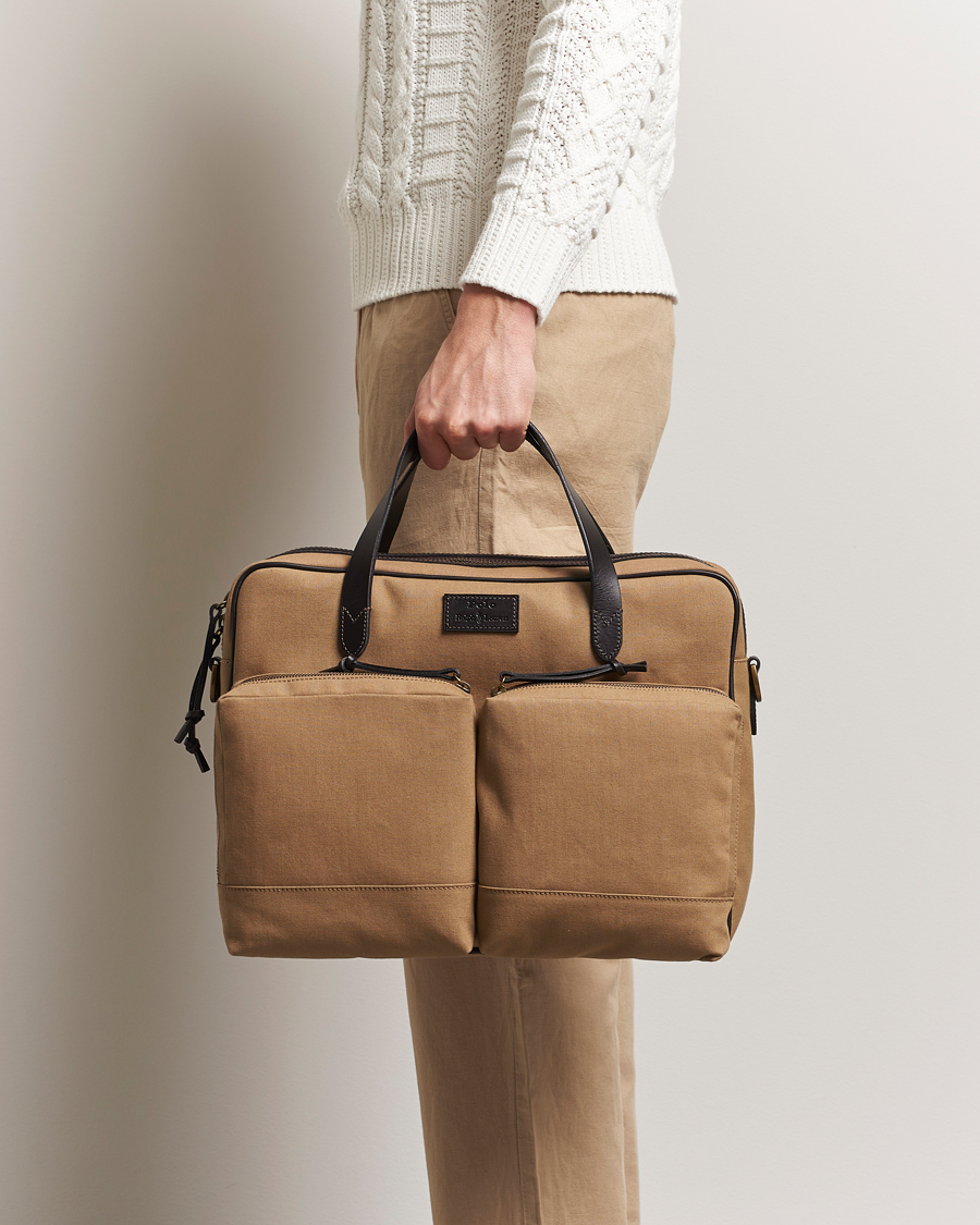 Hombres | Polo Ralph Lauren Commuter Canvas Messenger Bag Khaki/Brown | Polo Ralph Lauren | Commuter Canvas Messenger Bag Khaki/Brown