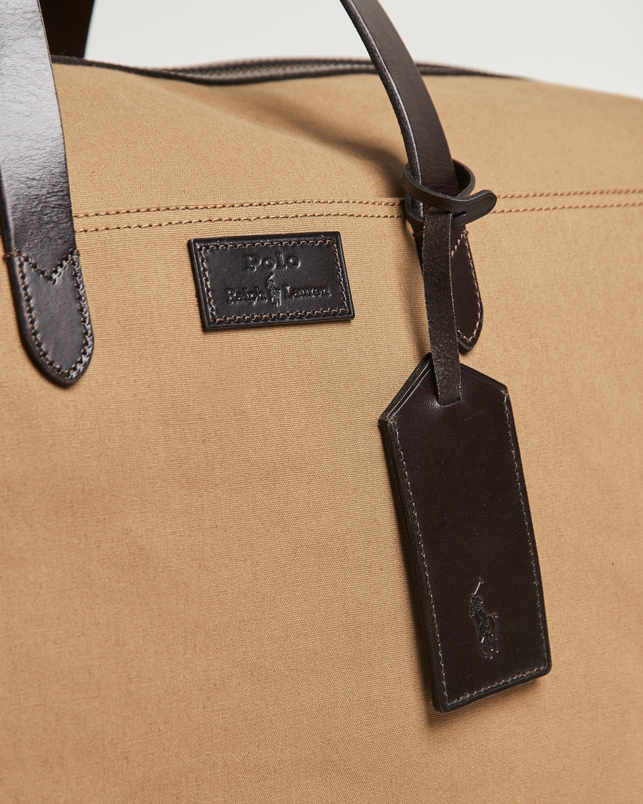 Hombres | Polo Ralph Lauren Medium Canvas Duffle Bag Khaki/Brown | Polo Ralph Lauren | Medium Canvas Duffle Bag Khaki/Brown