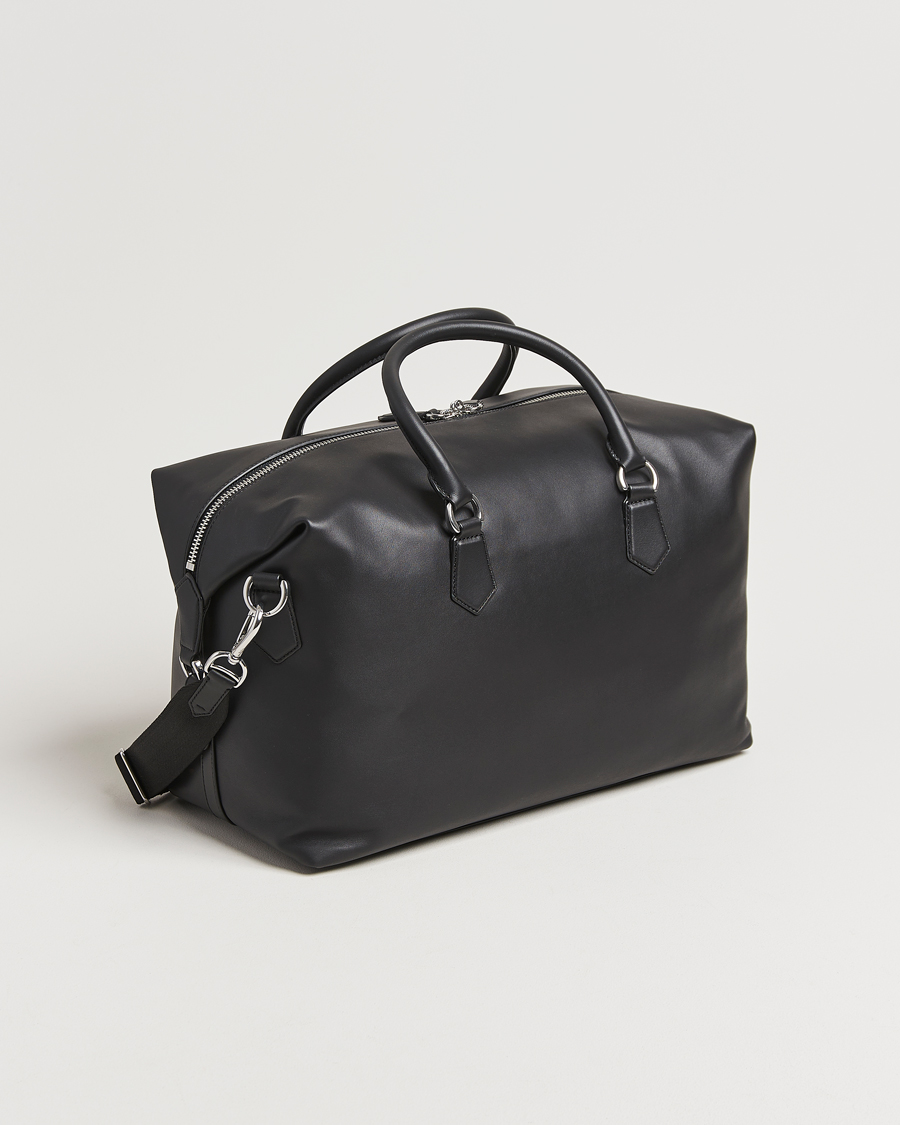 Hombres | Polo Ralph Lauren Smooth Leather Weekendbag Black | Polo Ralph Lauren | Smooth Leather Weekendbag Black