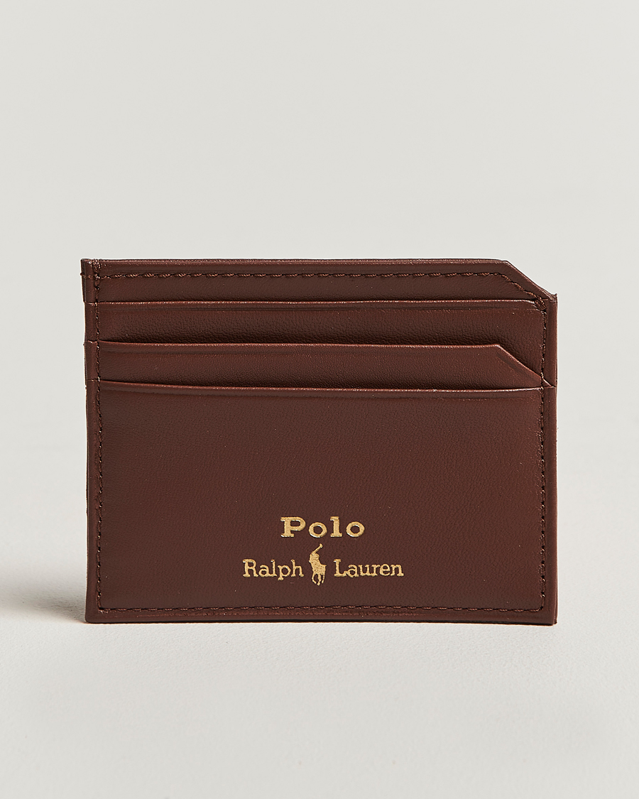 Hombres | Polo Ralph Lauren Card Holder Smooth Leather Saddle | Polo Ralph Lauren | Card Holder Smooth Leather Saddle