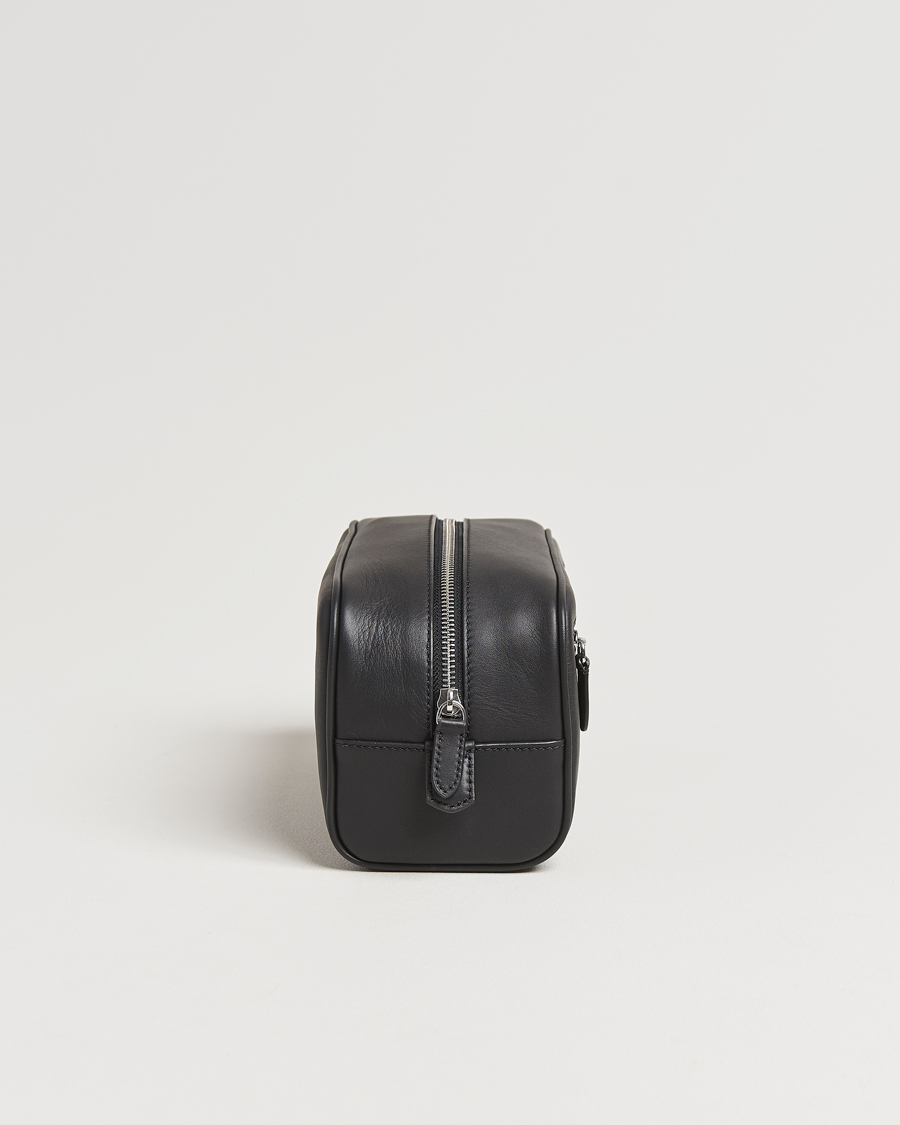 Hombres | Polo Ralph Lauren Smooth Leather Washbag Black | Polo Ralph Lauren | Smooth Leather Washbag Black
