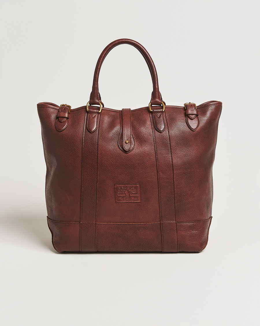 Hombres | Polo Ralph Lauren Leather Tote Bag British Tan | Polo Ralph Lauren | Leather Tote Bag British Tan