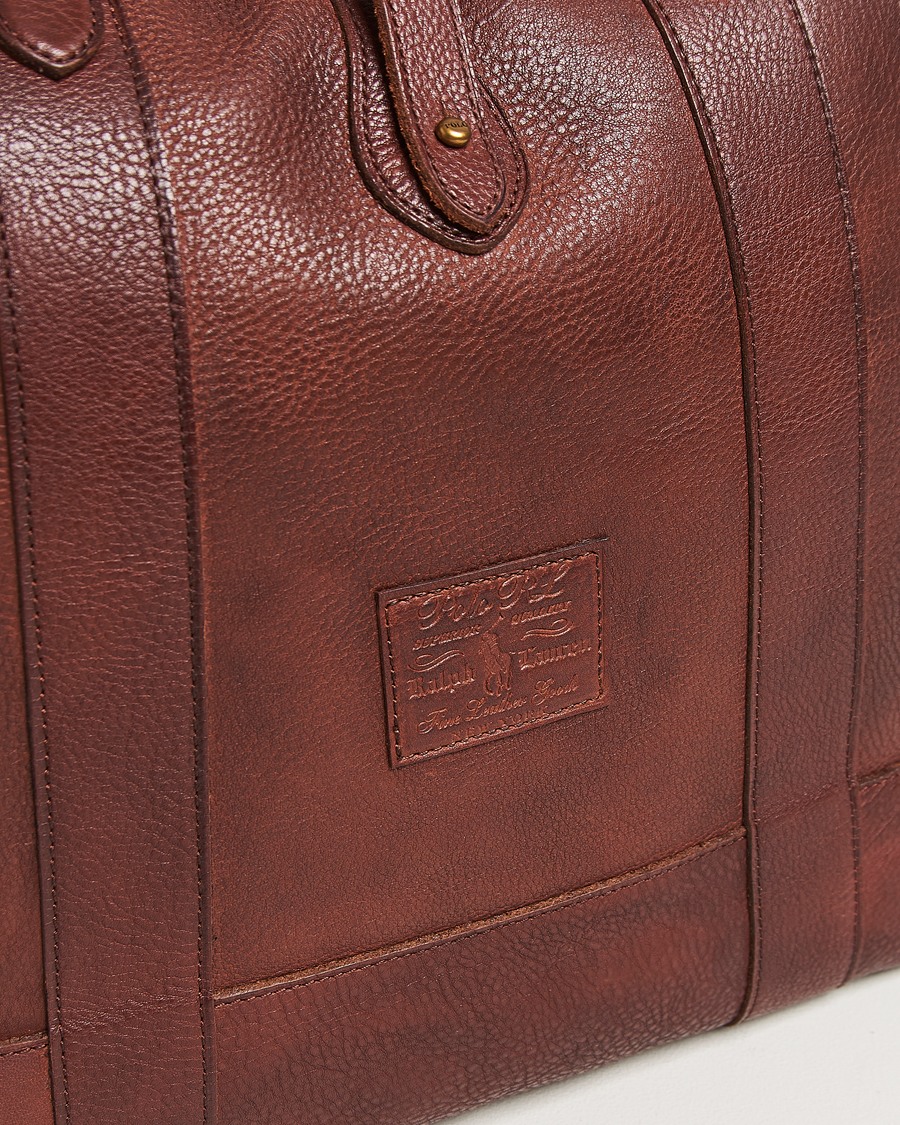 Hombres | Polo Ralph Lauren Leather Tote Bag British Tan | Polo Ralph Lauren | Leather Tote Bag British Tan