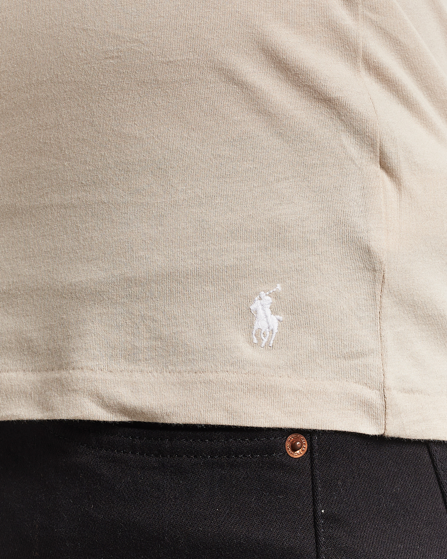 Hombres | Camisetas | Polo Ralph Lauren | 3-Pack Crew Neck T-Shirt Grey/Beige/Black