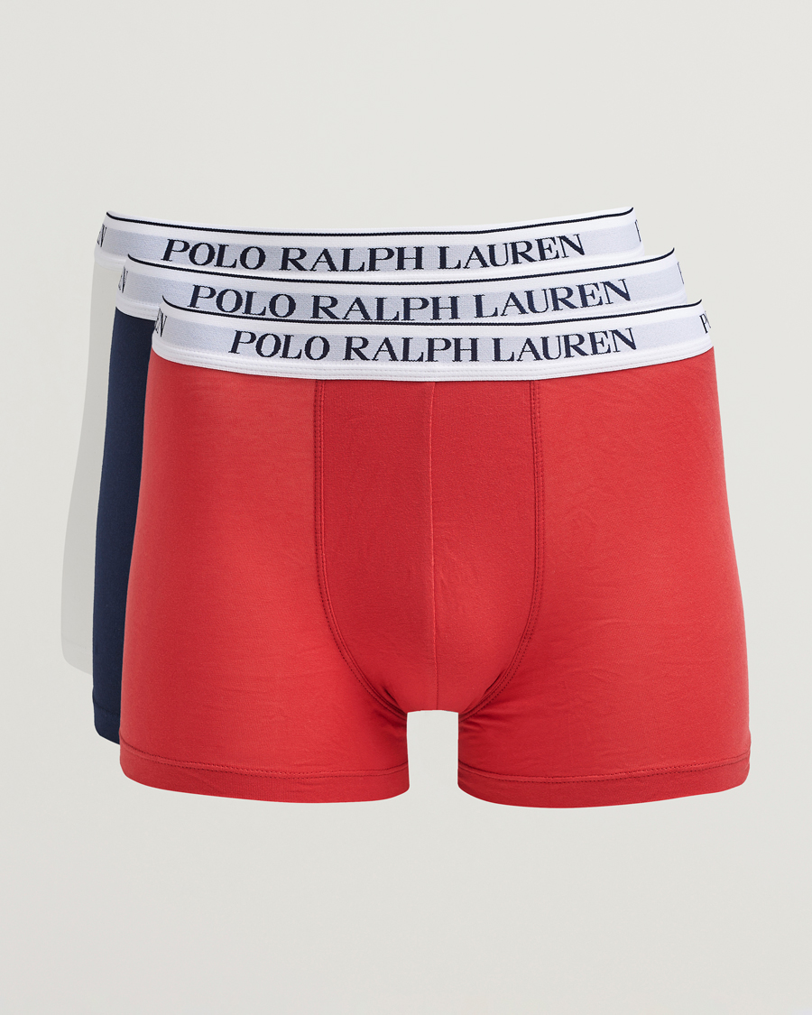 Hombres | Ropa interior y calcetines | Polo Ralph Lauren | 3-Pack Trunk Navy/Red/White