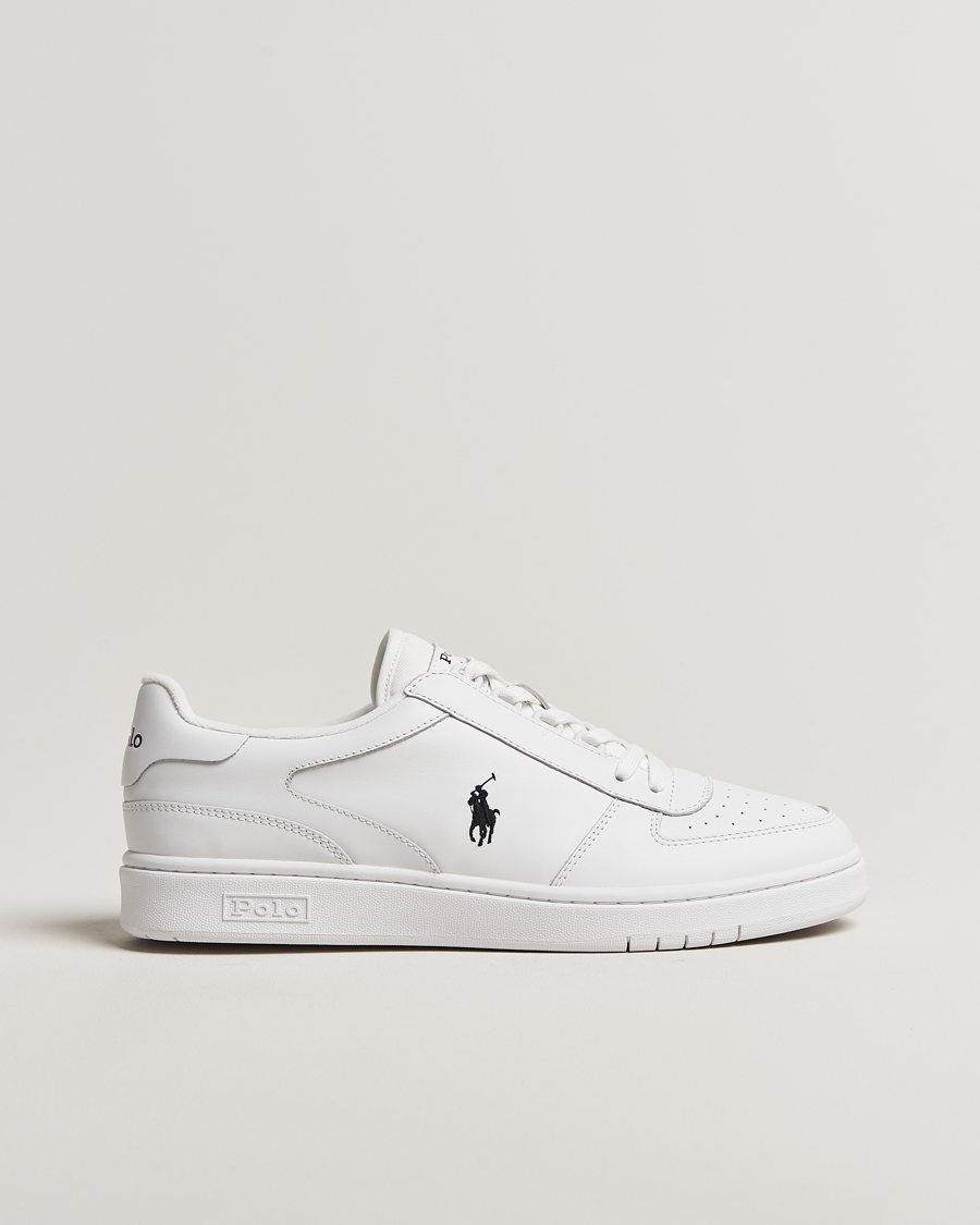 Hombres | Polo Ralph Lauren Polo Court Leather Sneaker White | Polo Ralph Lauren | Polo Court Leather Sneaker White