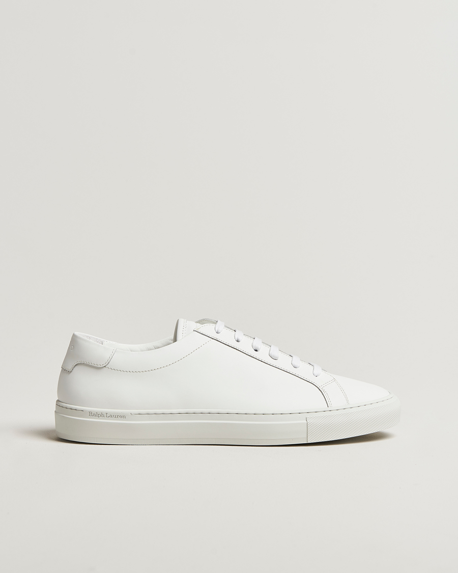 Hombres | Polo Ralph Lauren Jermain Lux Leather Sneakers White | Polo Ralph Lauren | Jermain Lux Leather Sneakers White
