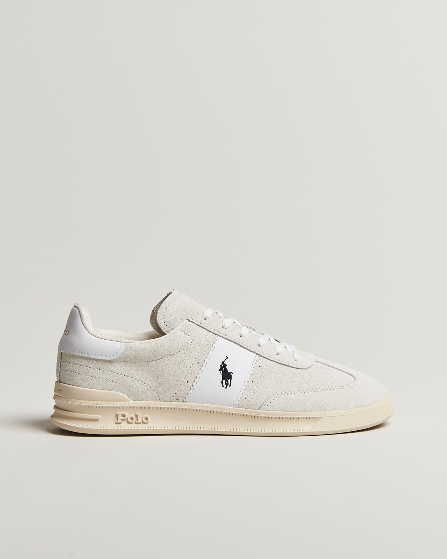 Hombres | Polo Ralph Lauren Aera Suede Sneaker Bianco/White | Polo Ralph Lauren | Aera Suede Sneaker Bianco/White
