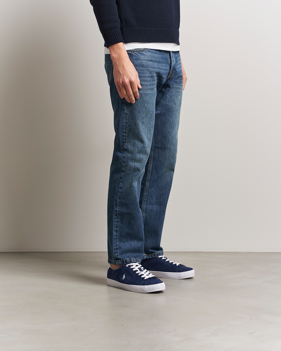 Hombres | Polo Ralph Lauren Longwood Suede Sneaker Navy | Polo Ralph Lauren | Longwood Suede Sneaker Navy