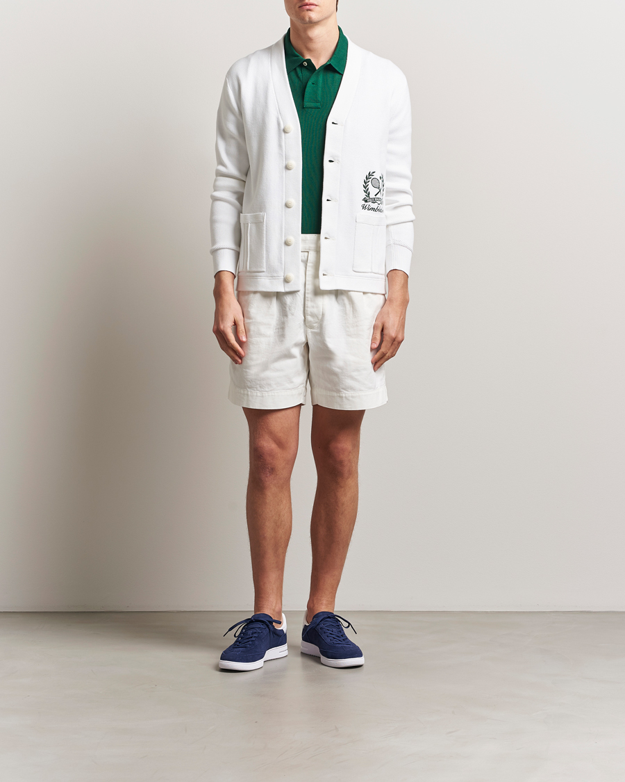 Hombres | Jerséis y prendas de punto | Polo Ralph Lauren | Wimbledon Cotton Cardigan Ceramic White