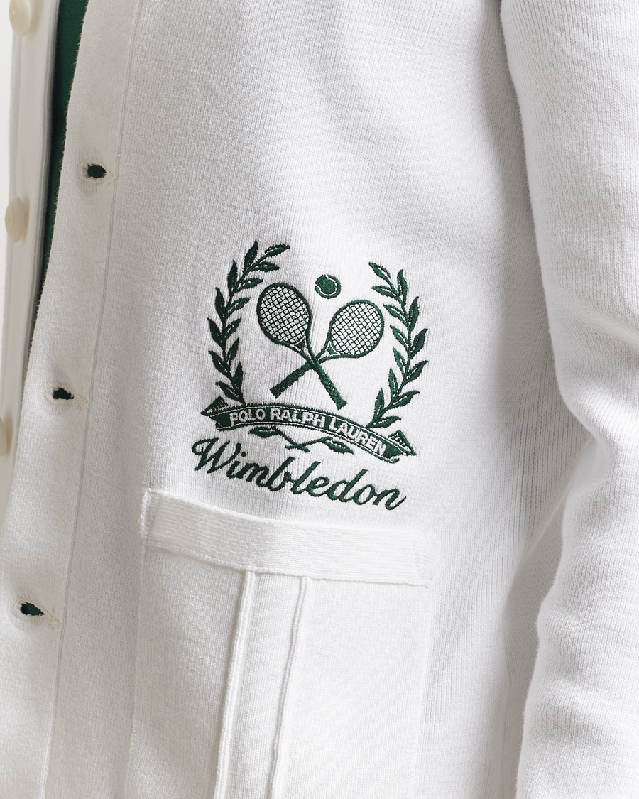 Hombres | Jerséis y prendas de punto | Polo Ralph Lauren | Wimbledon Cotton Cardigan Ceramic White