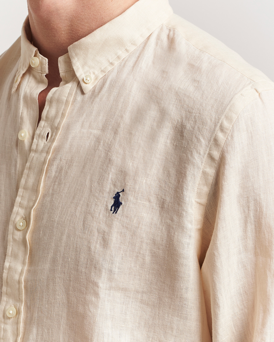 Hombres | Camisas | Polo Ralph Lauren | Slim Fit Linen Shirt Full Cream