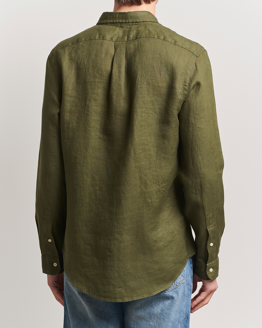 Hombres | Camisas | Polo Ralph Lauren | Slim Fit Linen Shirt New Olive