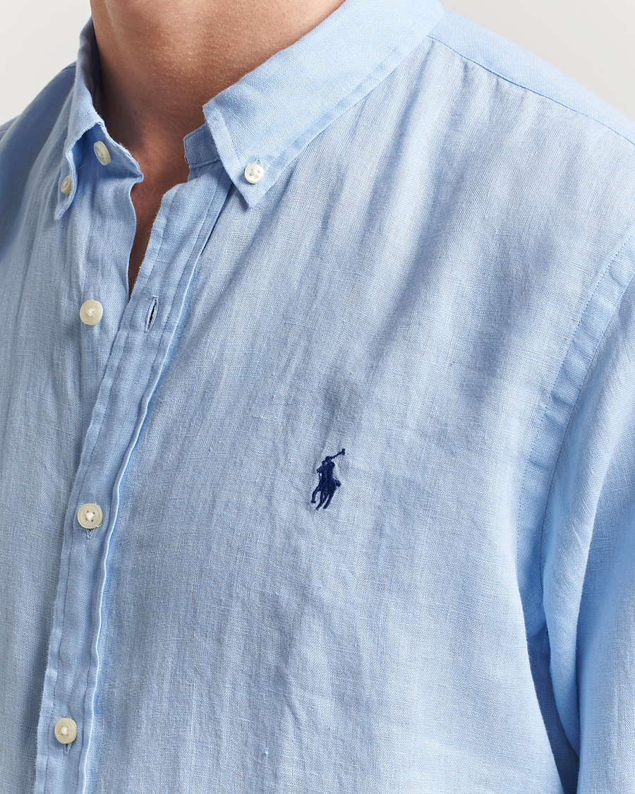 Hombres | Camisas | Polo Ralph Lauren | Slim Fit Linen Shirt Office Blue