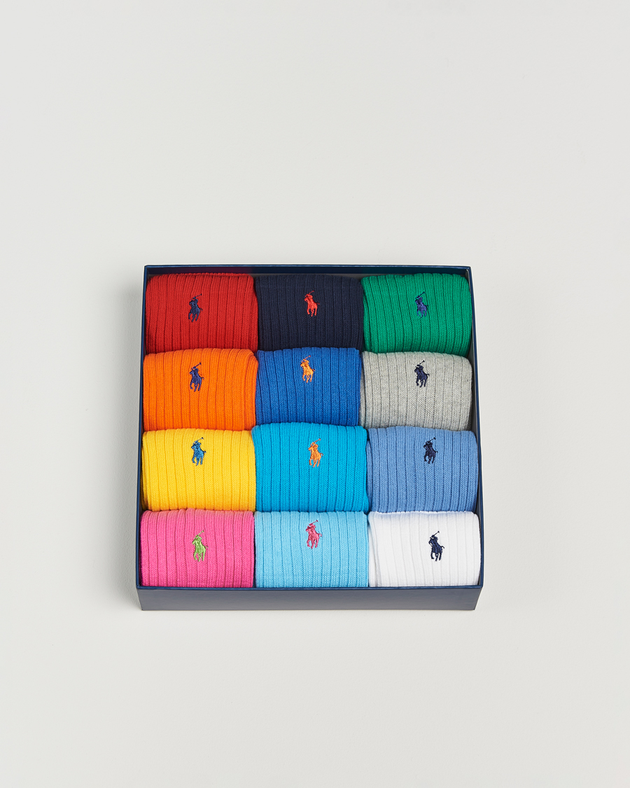 Hombres | Ropa interior y calcetines | Polo Ralph Lauren | 12-Pack Gift Box Cotton Ribbed Socks