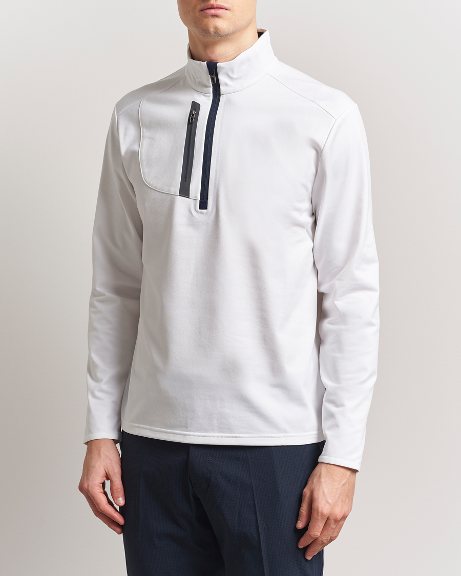 Hombres | Ropa de golf | RLX Ralph Lauren | Luxury Jersey Half Zip Ceramic White