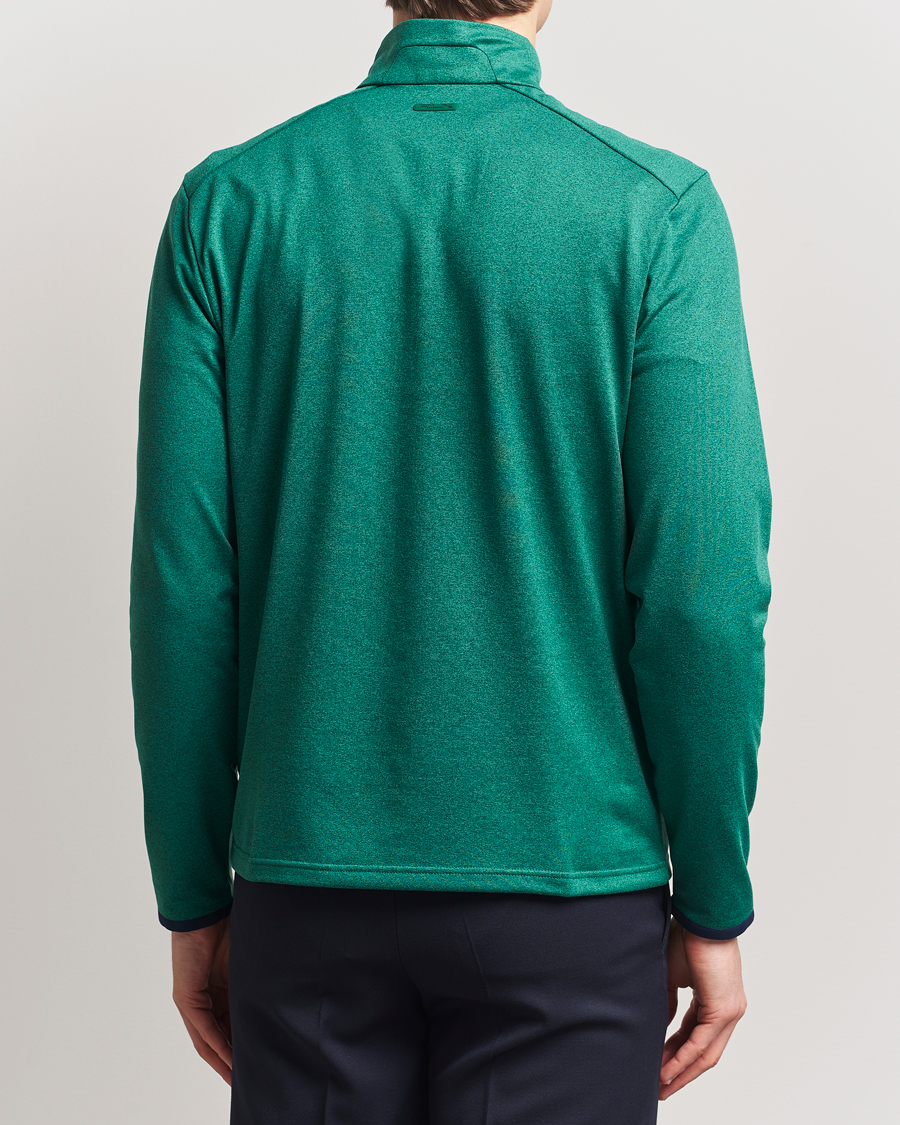 Hombres | Jerséis y prendas de punto | RLX Ralph Lauren | New Lux Performance Half Zip Vermont Green Heather