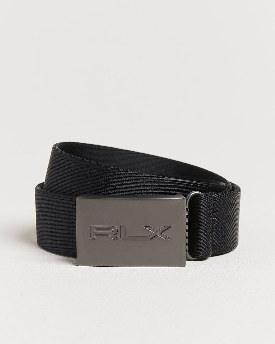 Hombres | RLX Ralph Lauren Active Tech Belt Polo Black | RLX Ralph Lauren | Active Tech Belt Polo Black