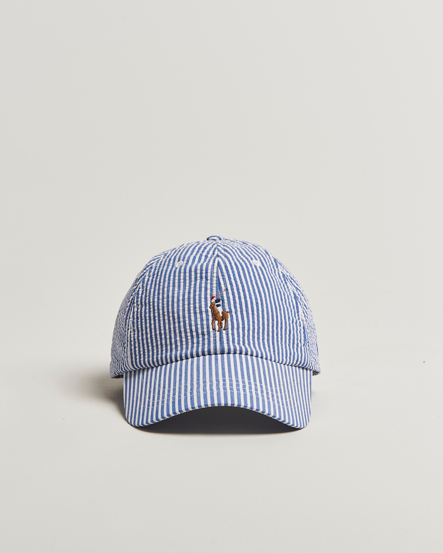 Hombres | Polo Ralph Lauren Seersucker Cap Cruise Royal | Polo Ralph Lauren | Seersucker Cap Cruise Royal