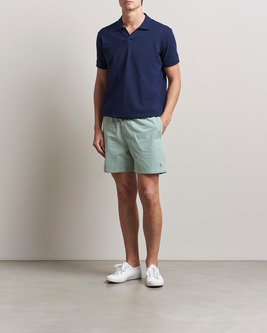 Hombres | Bañadores | Polo Ralph Lauren | Recycled Traveler Seersucker Swimshorts Raft Green
