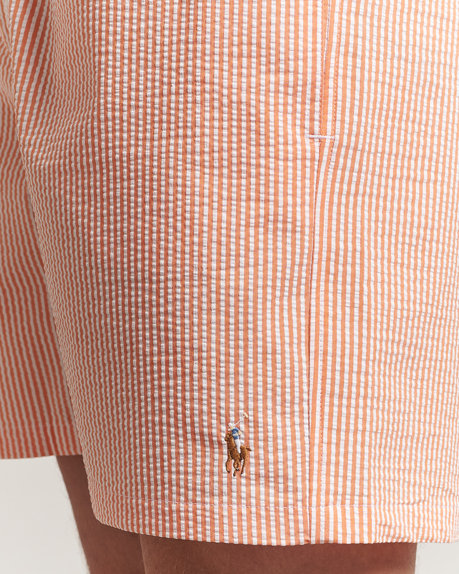 Hombres | Bañadores | Polo Ralph Lauren | Recycled Traveler Seersucker Swimshorts Classic Peach