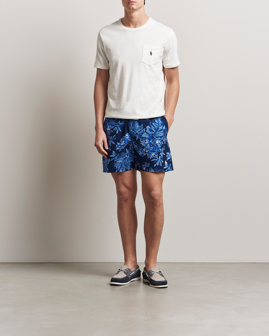 Hombres | Bañadores | Polo Ralph Lauren | Recycled Traveler Seersucker Swimshorts Blue Tropical