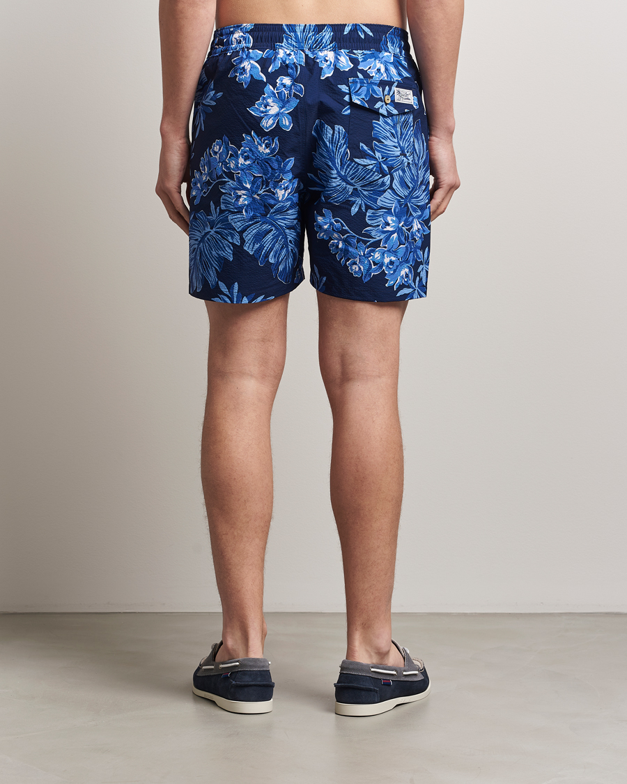 Hombres | Bañadores | Polo Ralph Lauren | Recycled Traveler Seersucker Swimshorts Blue Tropical