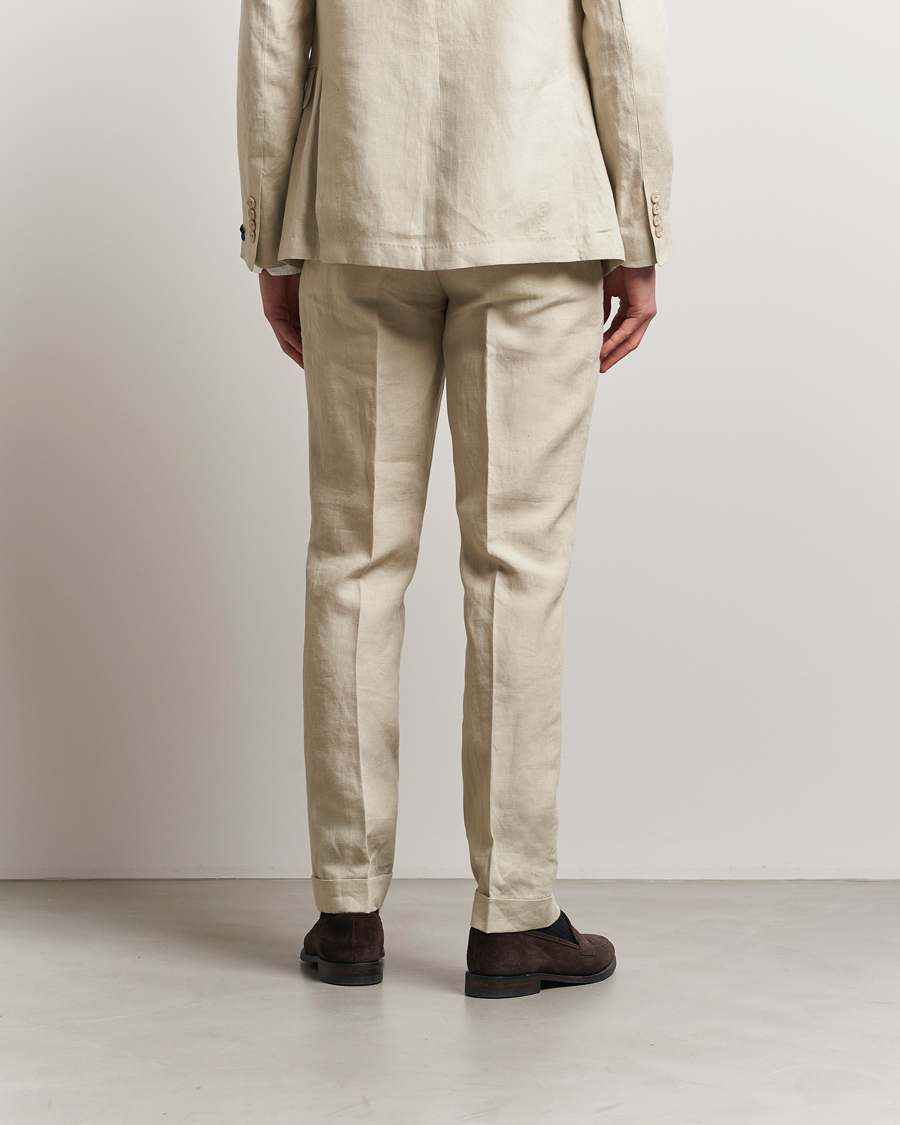 Hombres | Pantalones | Polo Ralph Lauren | Linen Pleated Trousers Spring Beige