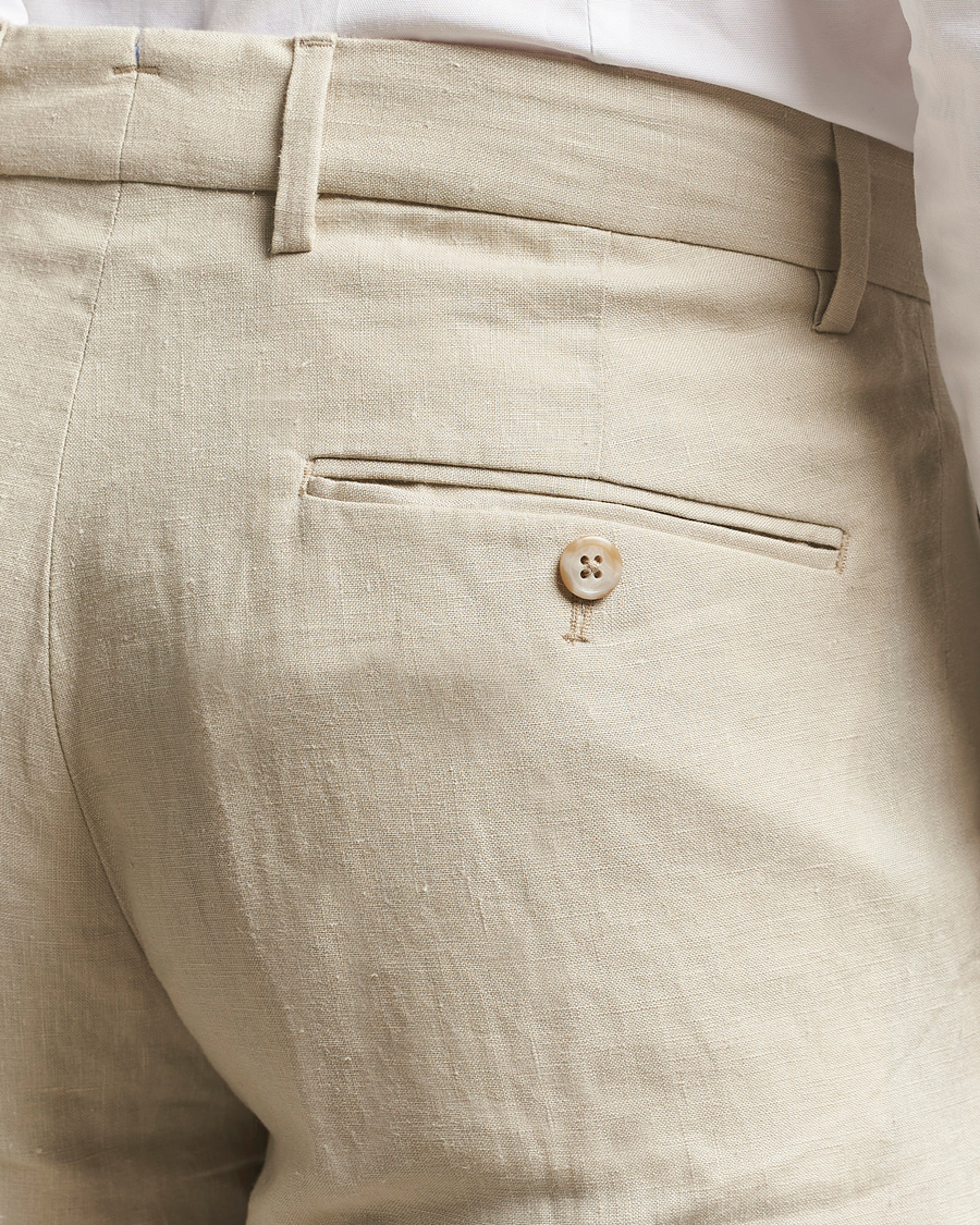 Hombres | Pantalones | Polo Ralph Lauren | Linen Pleated Trousers Spring Beige