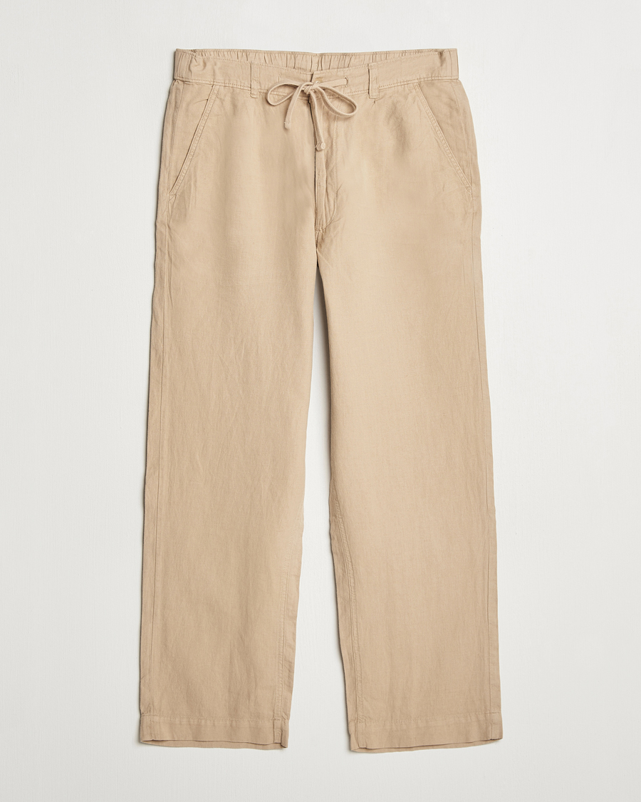 Hombres | Pantalones | Polo Ralph Lauren | Pleated Cotton Linen Pants Coastal Beige