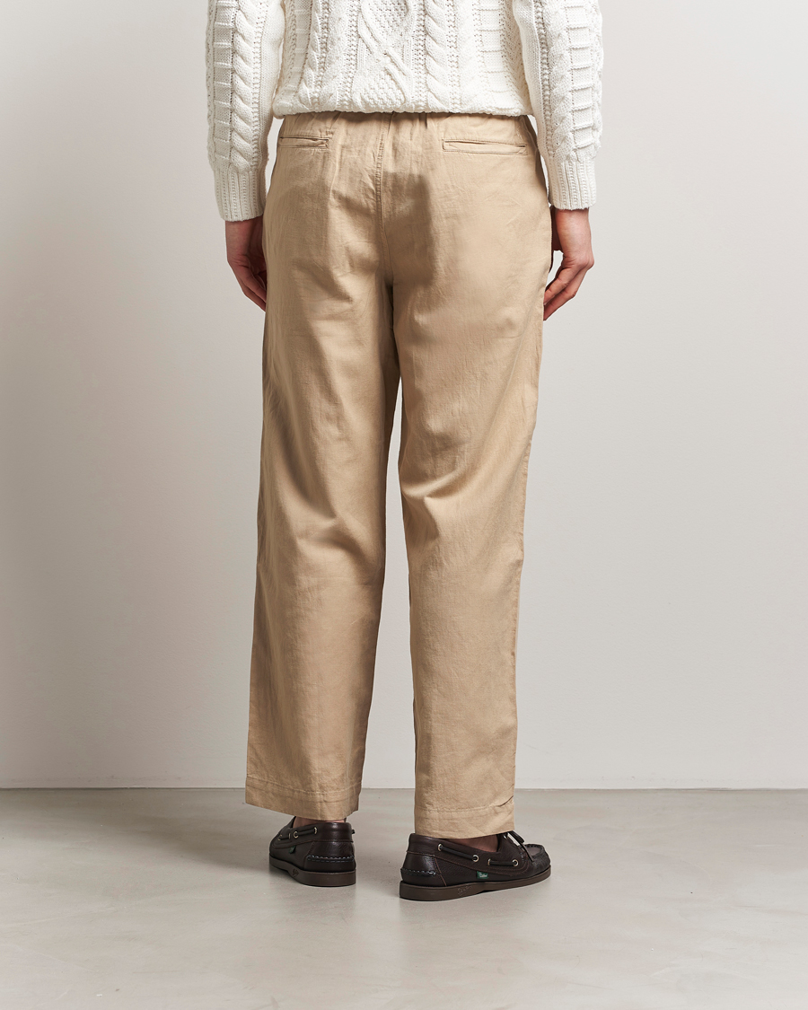 Hombres | Pantalones | Polo Ralph Lauren | Pleated Cotton Linen Pants Coastal Beige