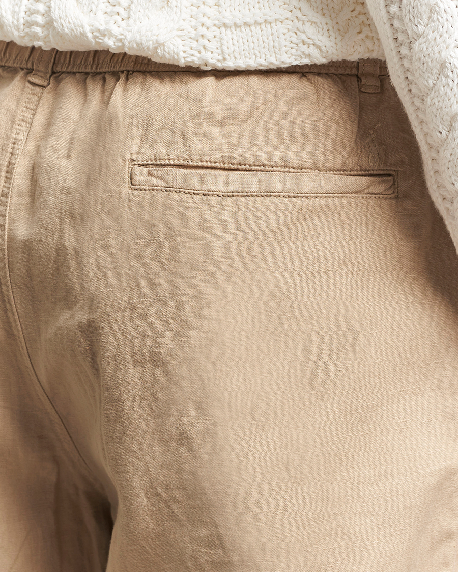 Hombres | Pantalones | Polo Ralph Lauren | Pleated Cotton Linen Pants Coastal Beige