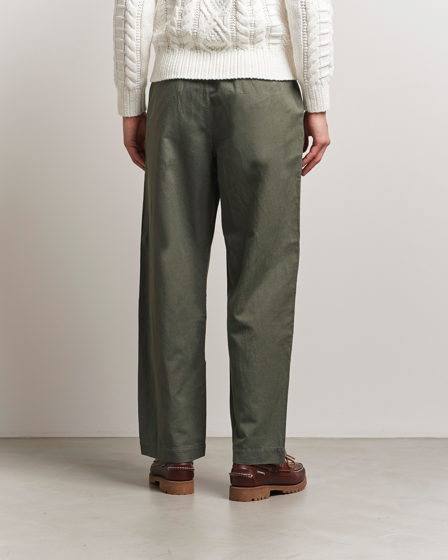 Hombres | Pantalones | Polo Ralph Lauren | Pleated Cotton Linen Pants New Olive