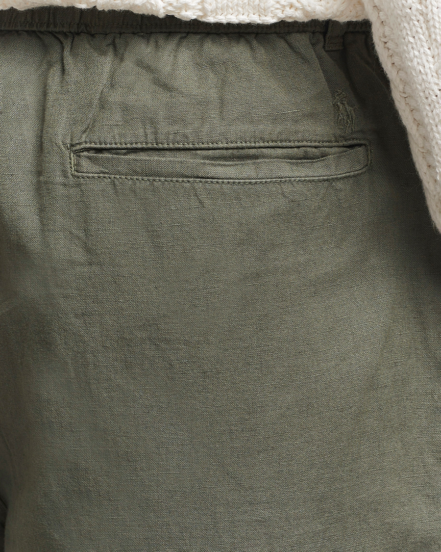 Hombres | Pantalones | Polo Ralph Lauren | Pleated Cotton Linen Pants New Olive