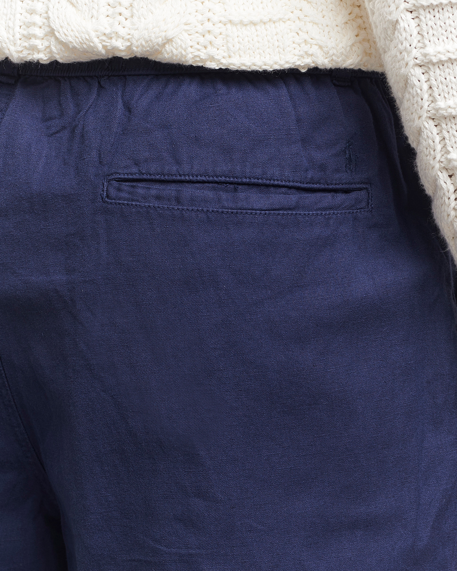 Hombres | Pantalones | Polo Ralph Lauren | Pleated Cotton Linen Pants Newport Navy