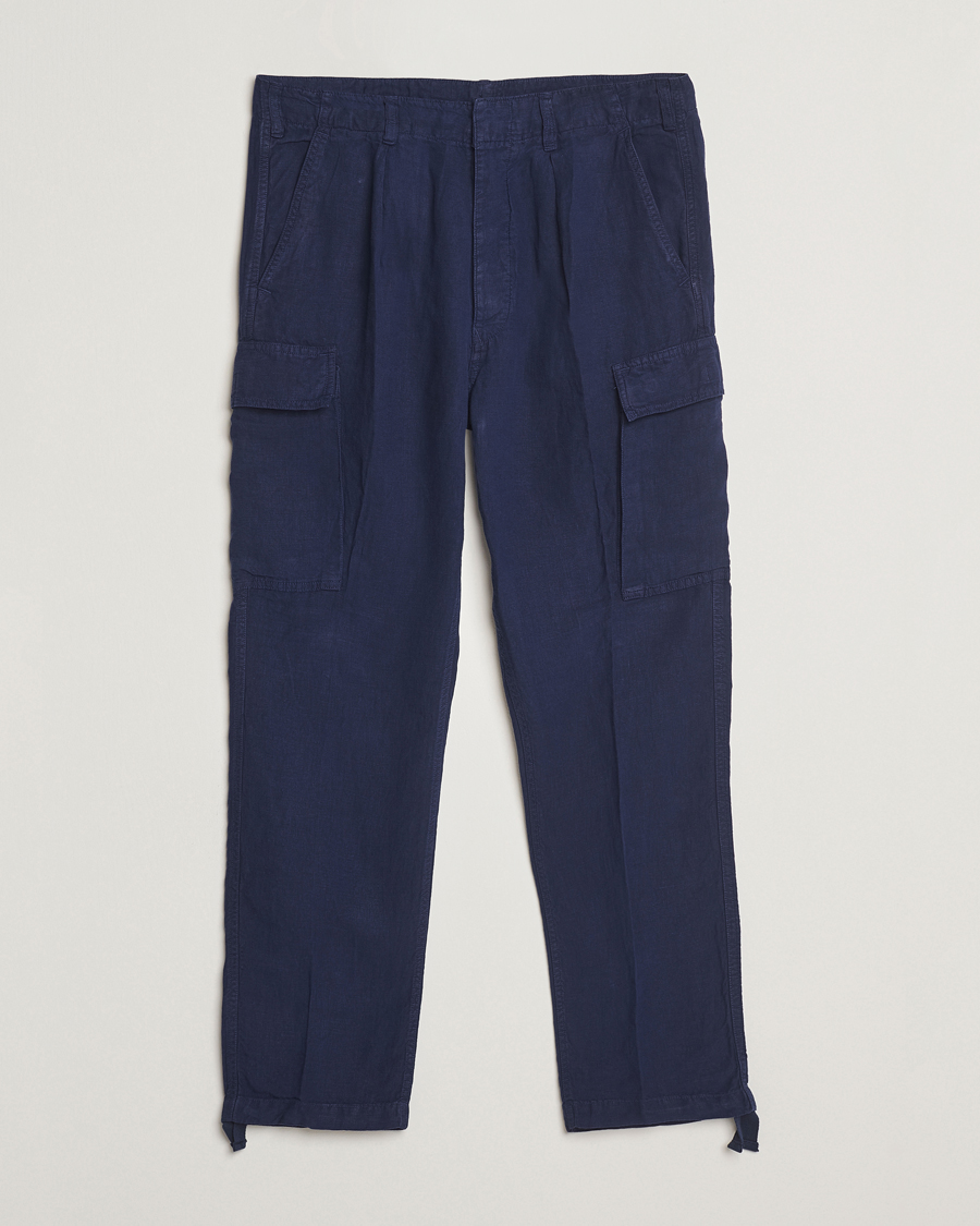 Hombres | Pantalones | Polo Ralph Lauren | Linen Cargo Pants Newport Navy