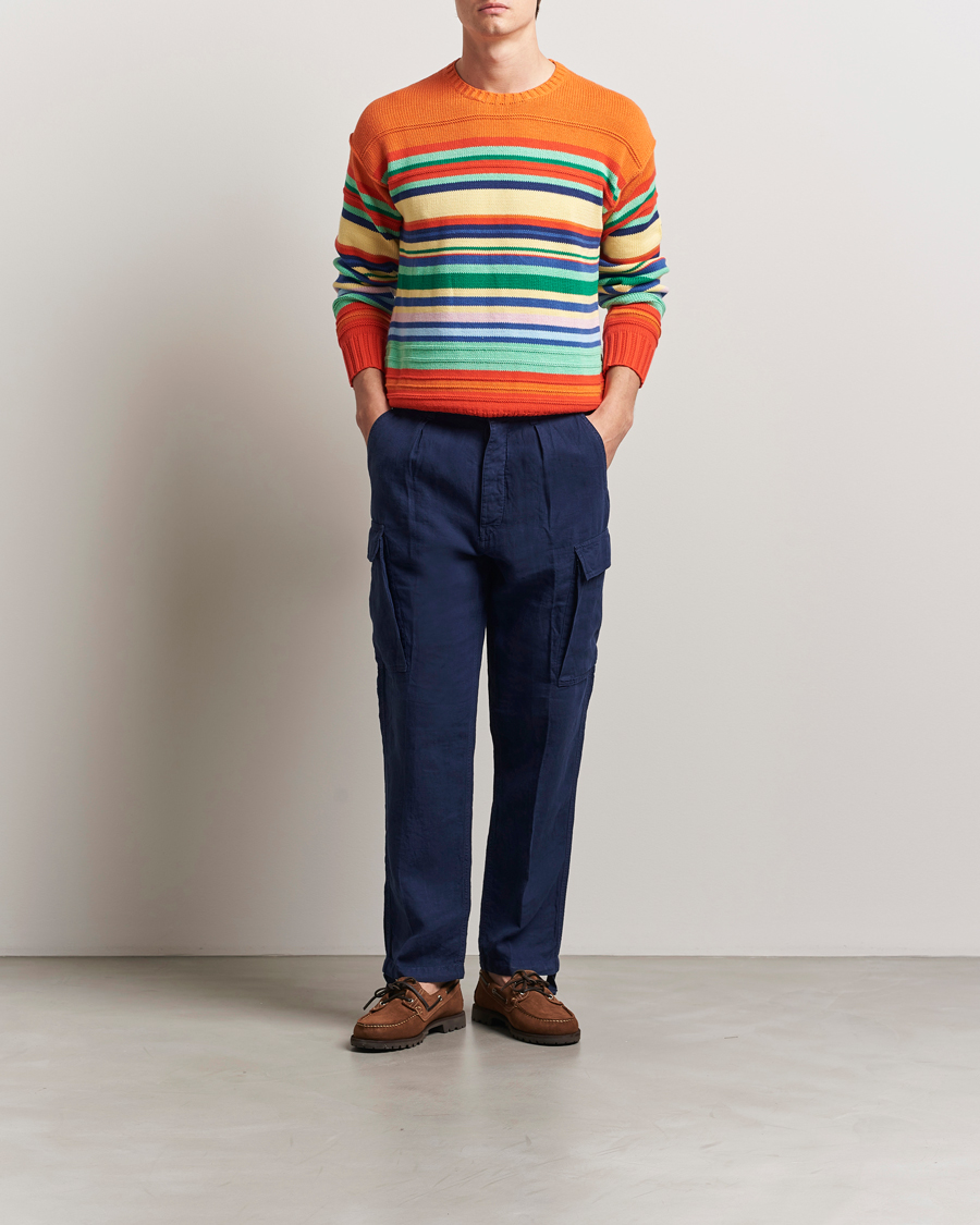 Hombres | Pantalones | Polo Ralph Lauren | Linen Cargo Pants Newport Navy