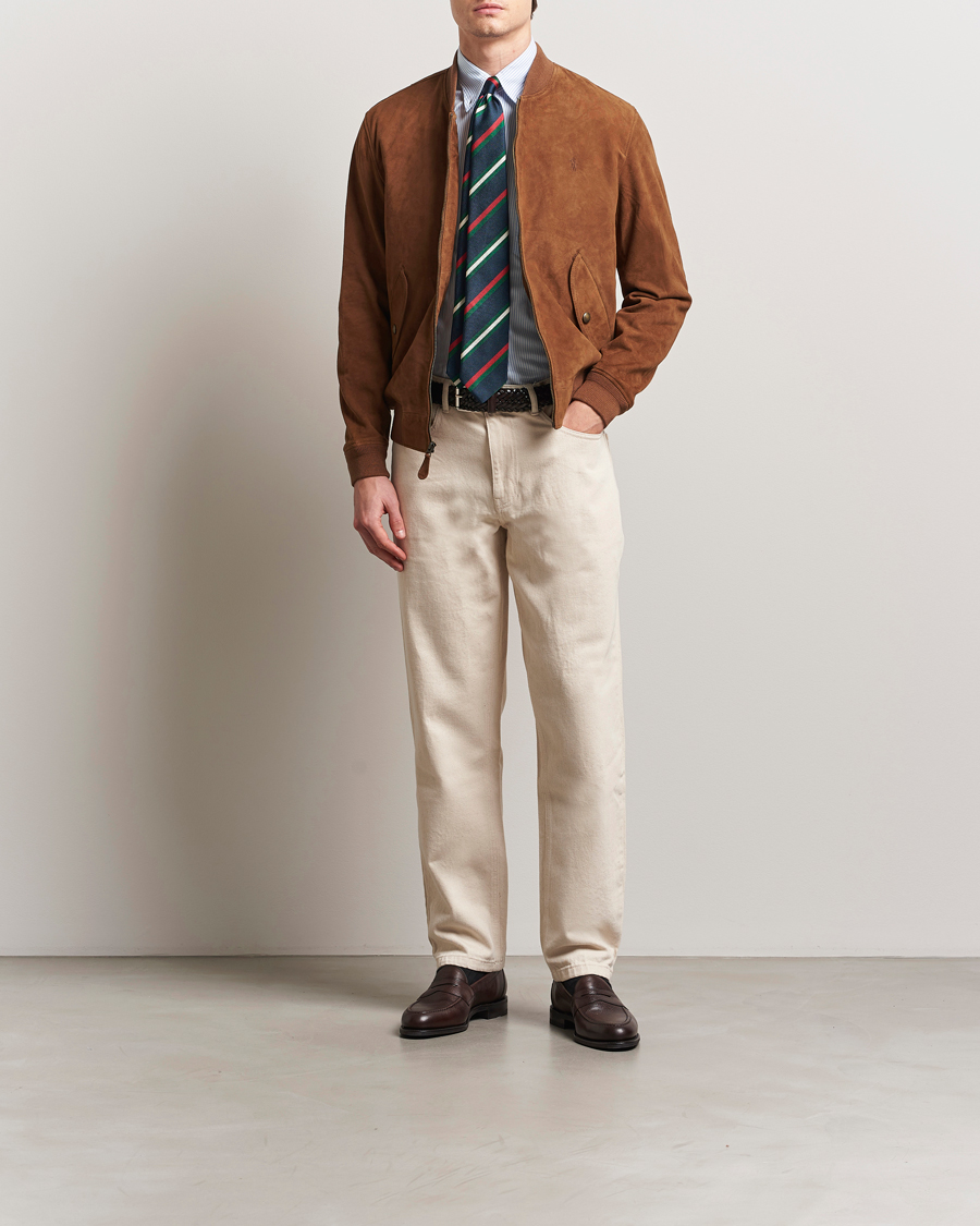 Hombres | Abrigos y chaquetas | Polo Ralph Lauren | Flight Suede Bomber Jacket Country Brown