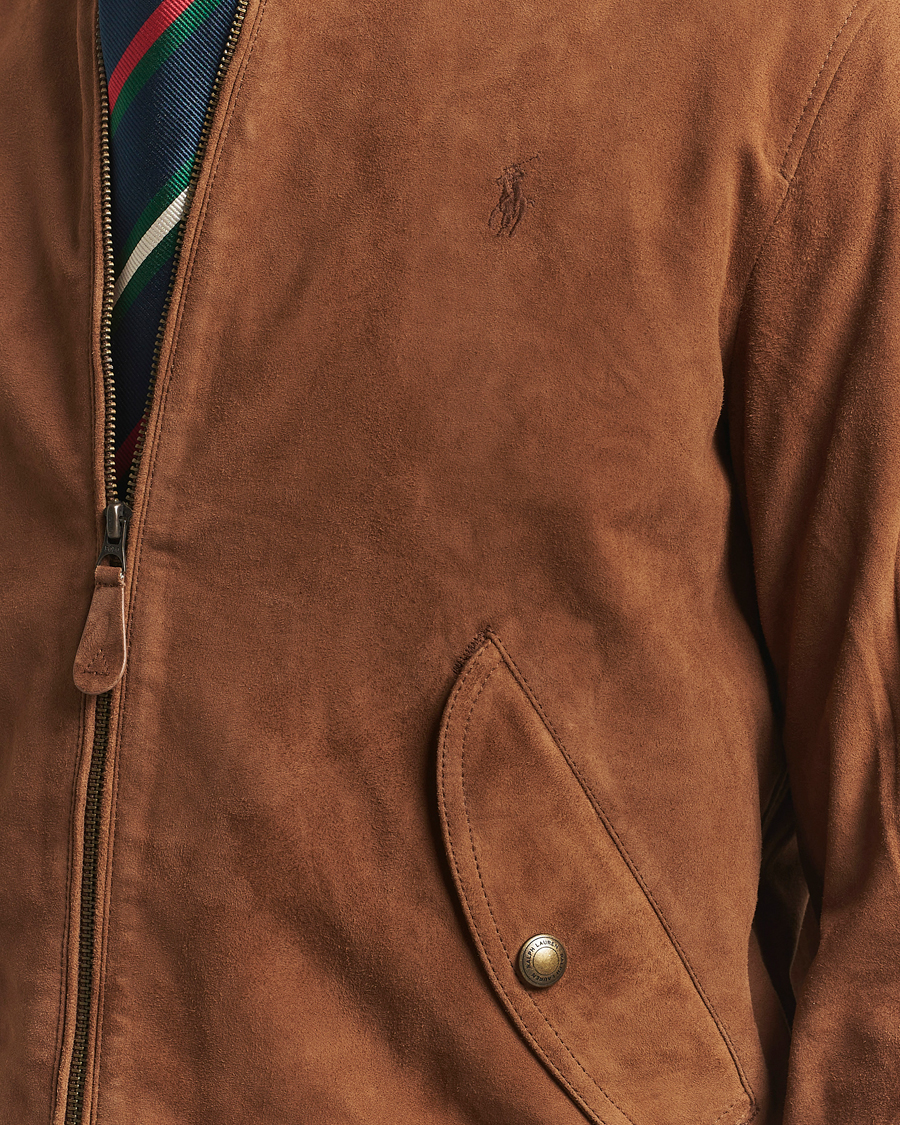 Hombres | Abrigos y chaquetas | Polo Ralph Lauren | Flight Suede Bomber Jacket Country Brown