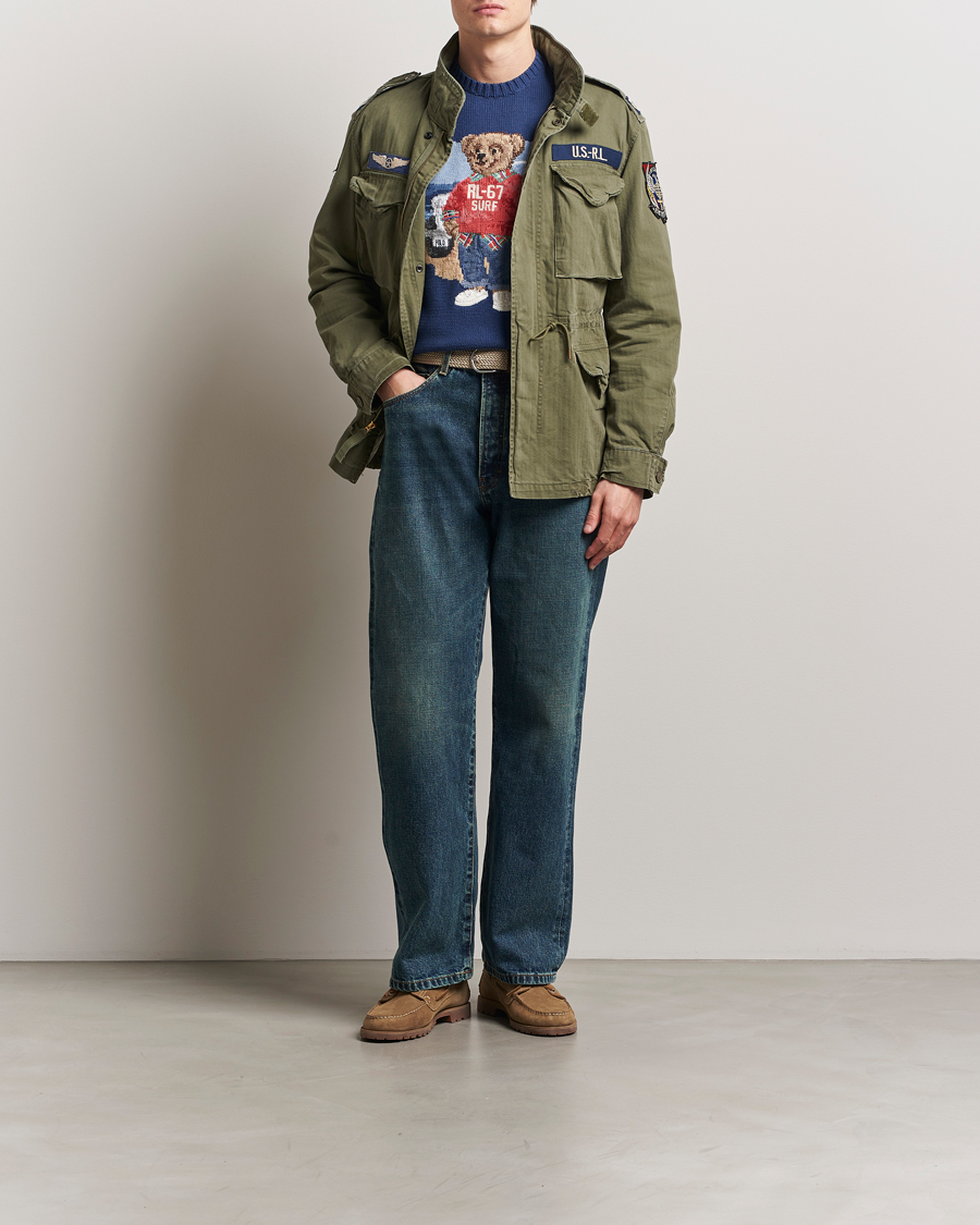 Polo Ralph Lauren Herringbone Field Jacket Olive Mountain en