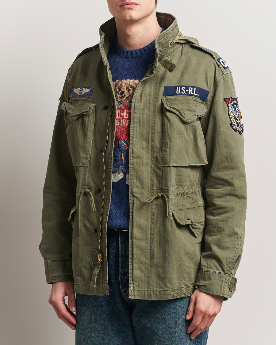 Hombres | Abrigos y chaquetas | Polo Ralph Lauren | Herringbone Field Jacket Olive Mountain