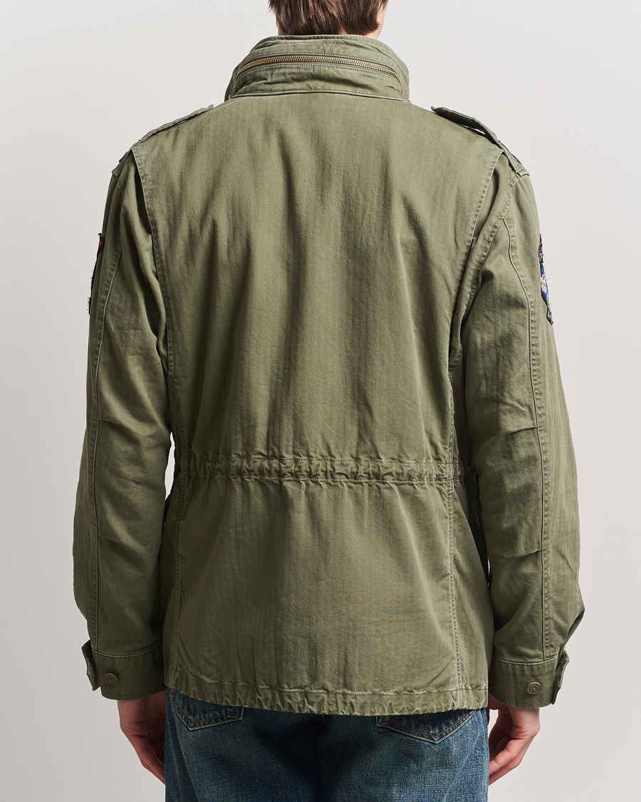 Polo Ralph Lauren Herringbone Field Jacket Olive Mountain en